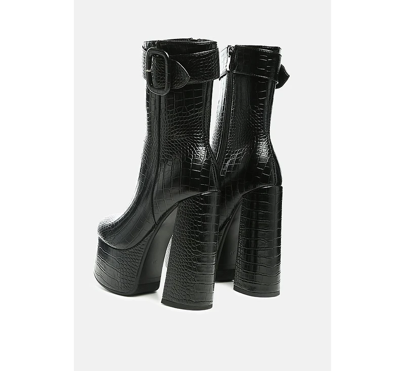 Bumpy Platform Bootie Women