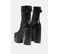 Bumpy Platform Bootie Women