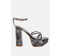 Prisma Tie-Dye High Platform Heeled Sandals