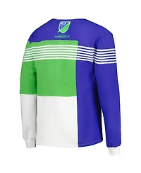 Men's Blue Seattle Sounders Fc Logo Pullover Sweatshirt