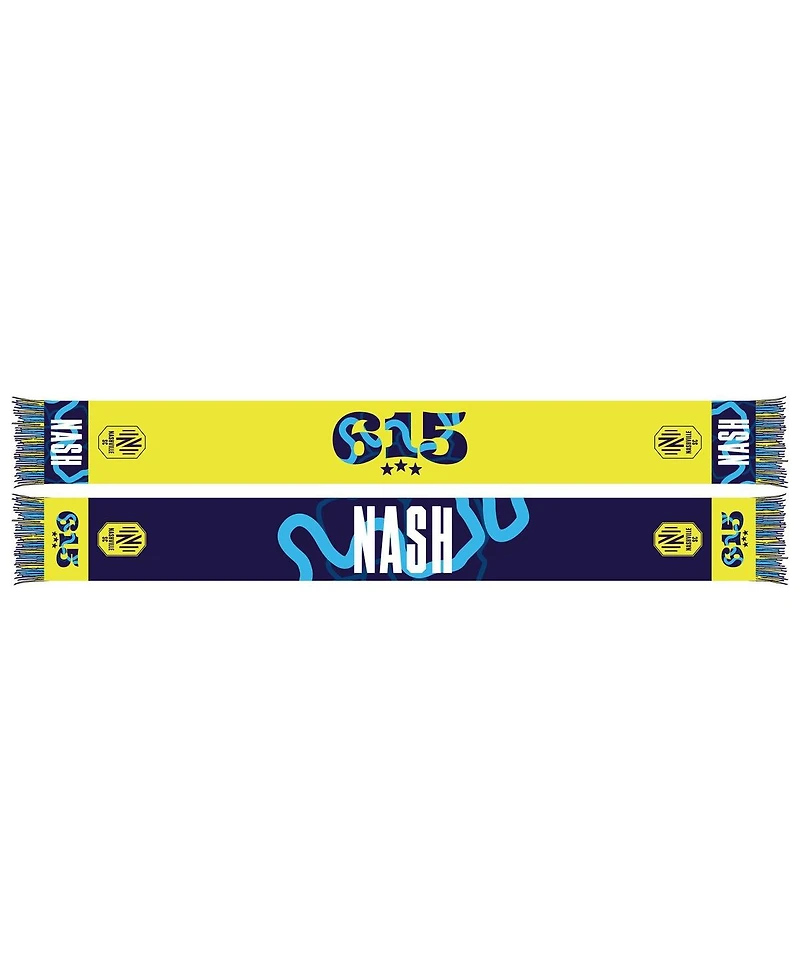 Men's and Women's Yellow Nashville Sc 2024 Jersey Hook Scarf