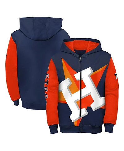Toddler Boys and Girls Navy Houston Astros Postcard Full-Zip Hoodie
