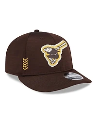 Men's New Era Brown San Diego Padres 2024 Clubhouse Low Profile 59FIFTY Snapback Hat