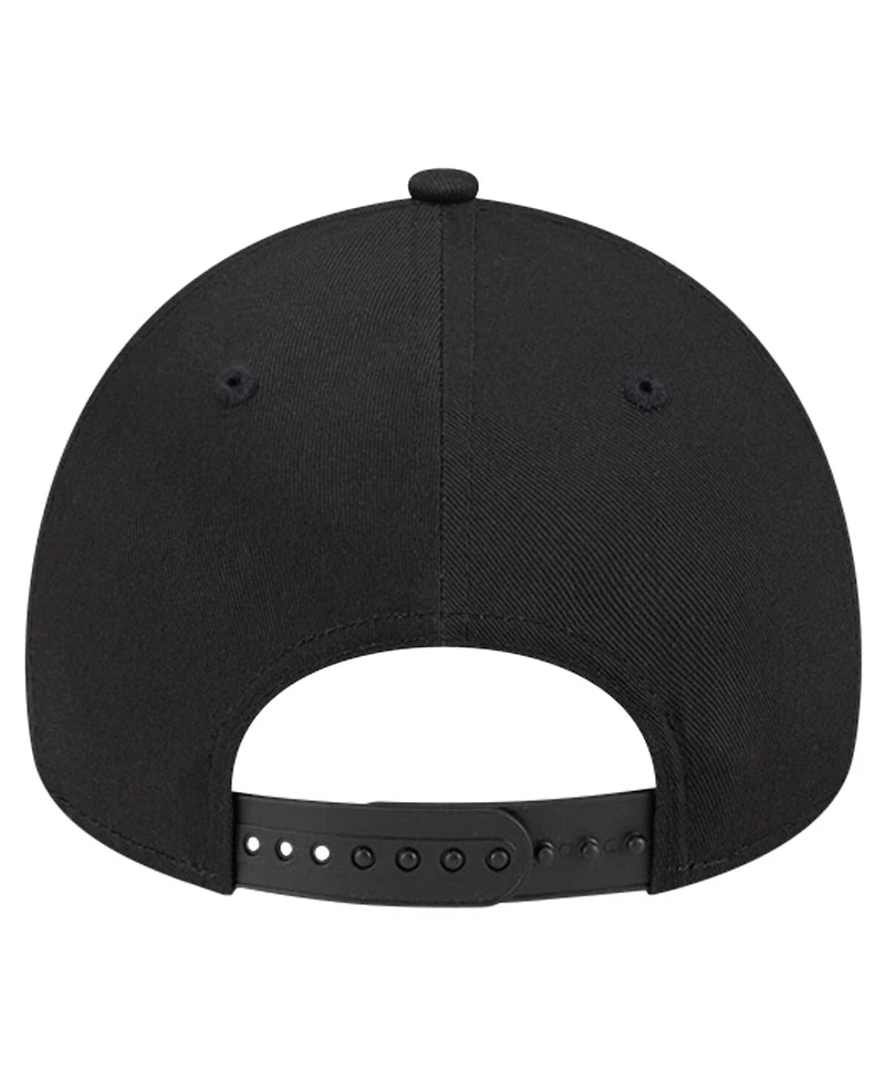 Men's New Era Black Baltimore Orioles Team Color A-Frame 9FORTY Adjustable Hat