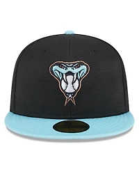Men's New Era Black Arizona Diamondbacks 2024 Batting Practice 59FIFTY Fitted Hat