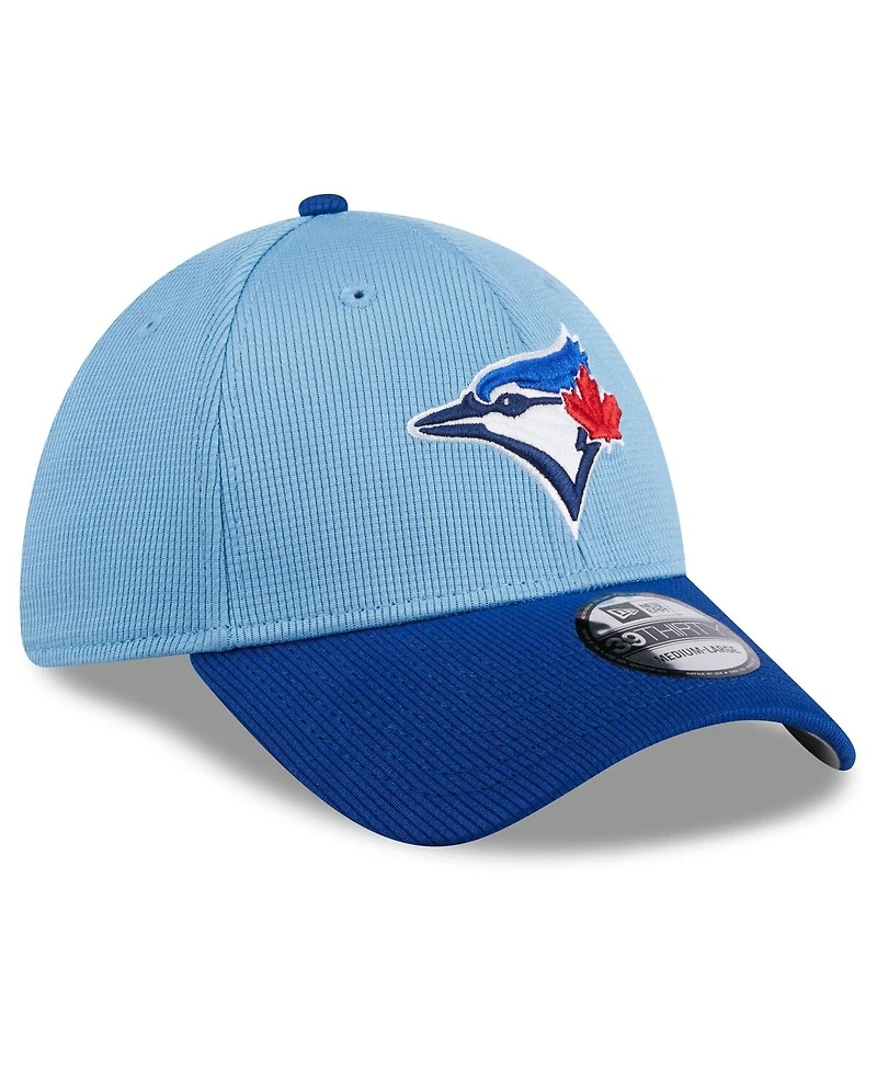 Men's New Era Light Blue Toronto Jays 2024 Batting Practice 39THIRTY Flex Hat