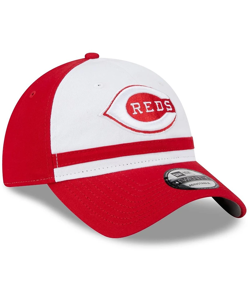 Men's New Era White Cincinnati Reds 2024 Batting Practice 9TWENTY Adjustable Hat