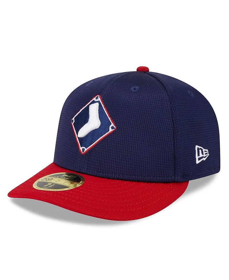Men's New Era Navy Chicago White Sox 2024 Batting Practice Low Profile 59FIFTY Fitted Hat