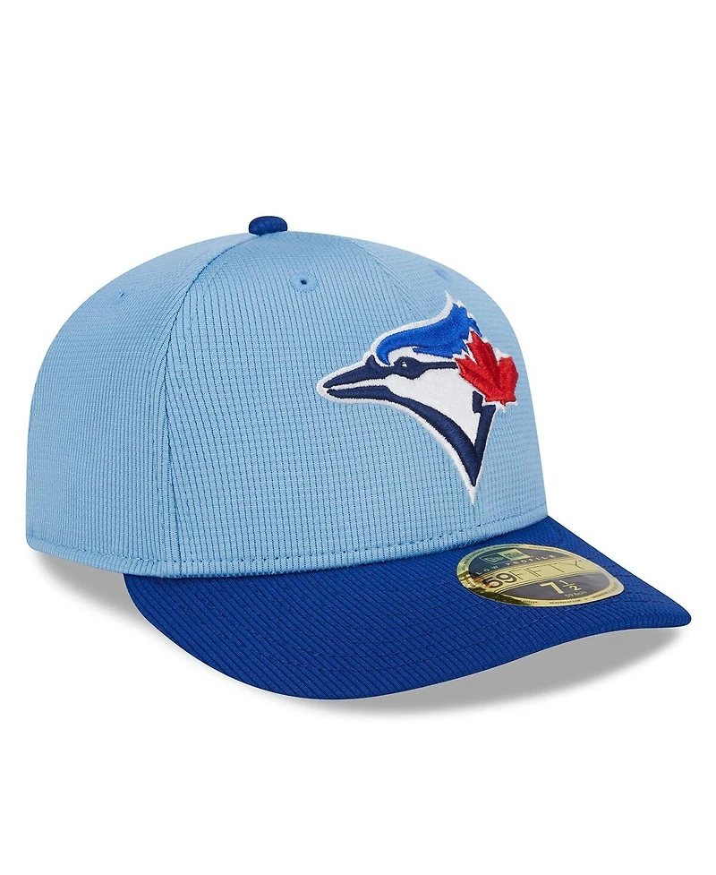 Men's New Era Light Blue Toronto Blue Jays 2024 Batting Practice Low Profile 59FIFTY Fitted Hat