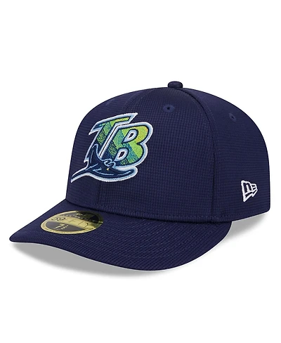Men's New Era Navy Tampa Bay Rays 2024 Batting Practice Low Profile 59FIFTY Fitted Hat