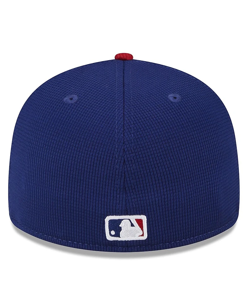 Men's New Era Navy Philadelphia Phillies 2024 Batting Practice Low Profile 59FIFTY Fitted Hat