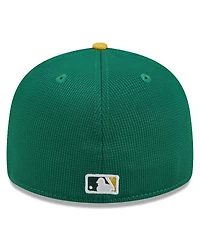 Men's New Era Kelly Green Oakland Athletics 2024 Batting Practice Low Profile 59FIFTY Fitted Hat