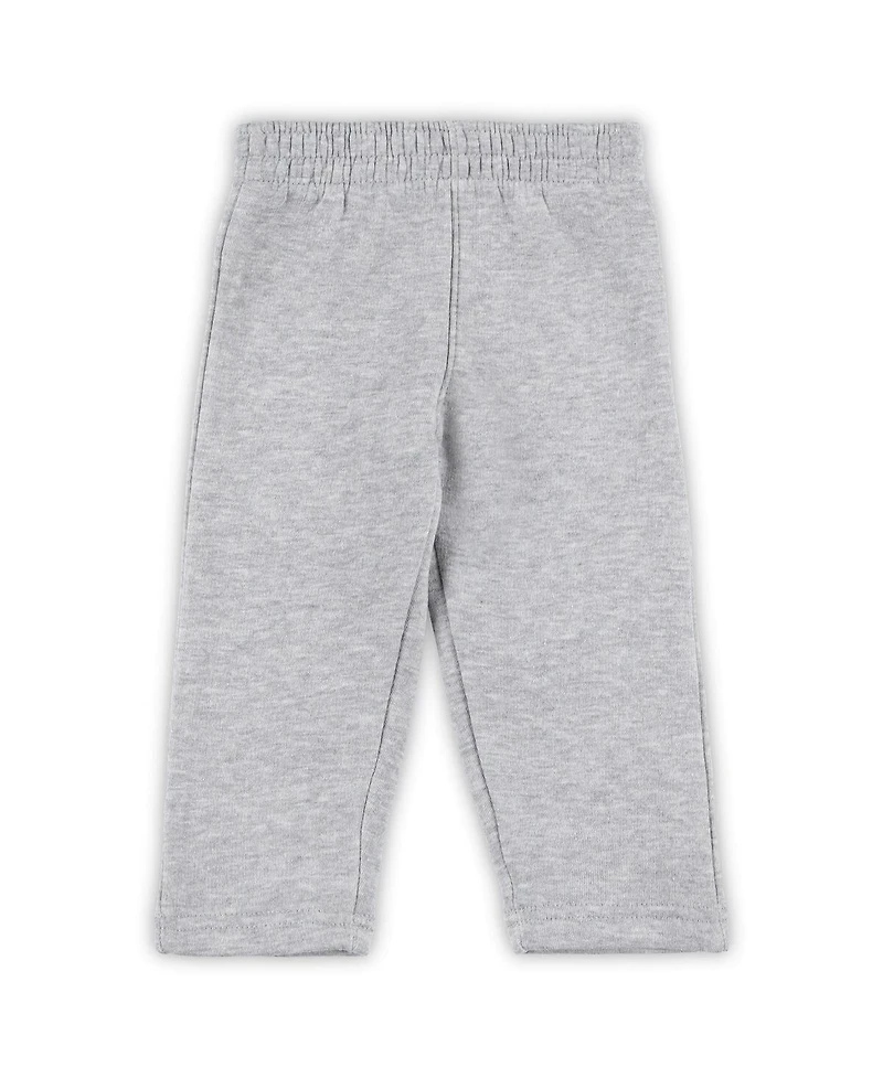 Baby Boys and Girls Black, Heather Gray San Francisco Giants Play by Play Pullover Hoodie and Pants Set