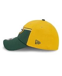Men's New Era Gold, Green Bay Packers 2023 Sideline 39THIRTY Flex Hat