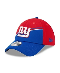 Men's New Era Red, Royal York Giants 2023 Sideline 39THIRTY Flex Hat