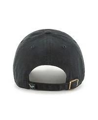 Men's '47 Brand Black Philadelphia Eagles Clean Up Legacy Adjustable Hat