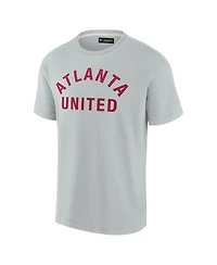 Men's Fanatics Signature Gray Atlanta United Fc Oversized Logo T-shirt