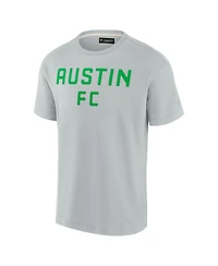 Men's Fanatics Signature Gray Austin Fc Oversized Logo T-shirt
