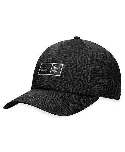 Men's Fanatics Black Pittsburgh Penguins Authentic Pro Road Adjustable Hat