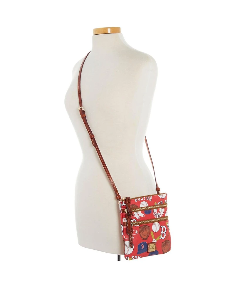 Women's Dooney & Bourke Boston Red Sox Game Day Triple Zip Crossbody Purse