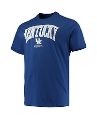 Men's Champion Royal Kentucky Wildcats Big and Tall Arch Over Wordmark T-shirt