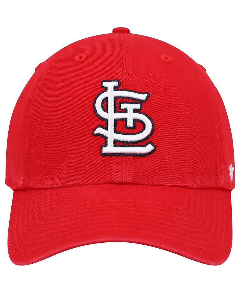 Men's '47 Brand Red St. Louis Cardinals Clean Up Adjustable Hat