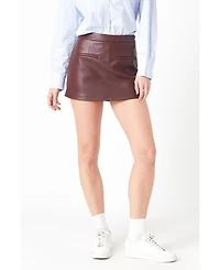 English Factory Women's Pu Skorts