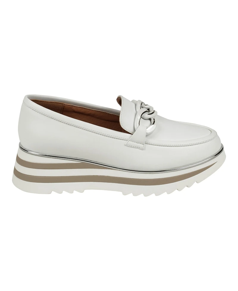 Gc Shoes Women's Geneva Chain Slip On Platform Loafers