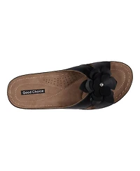 Gc Shoes Women's Joy Flower Rosette Comfort Sandals