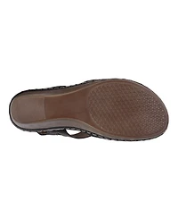 Gc Shoes Women's Banks Cut Out Slingback Wedge Sandals