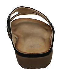 Gc Shoes Women's Alora Embellished Slide Flat Sandals