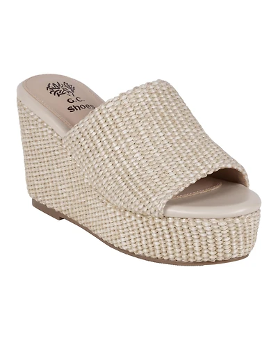 Gc Shoes Women's Vivica Espadrille Slide Wedge Sandals