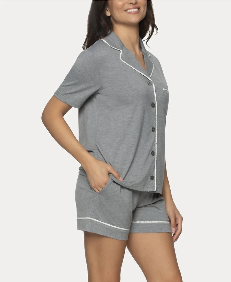 Felina Women's Jessie 2 Pc. Pajama Short Set