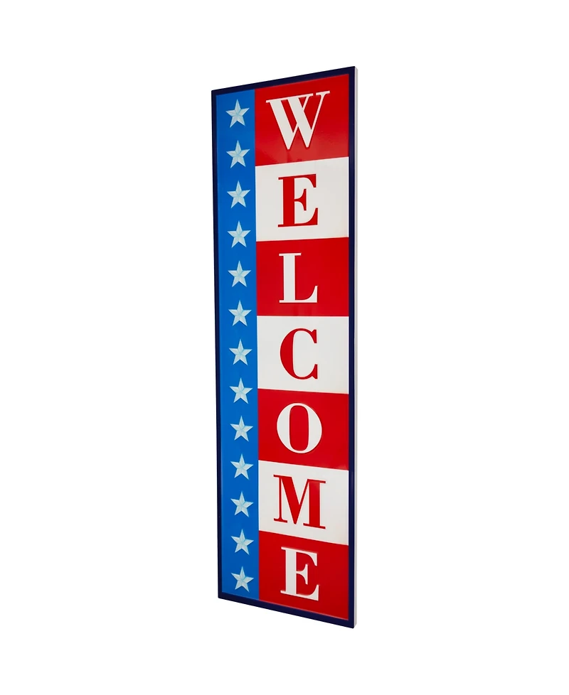 Northlight Americana Welcome Metal Wall Sign, 40"