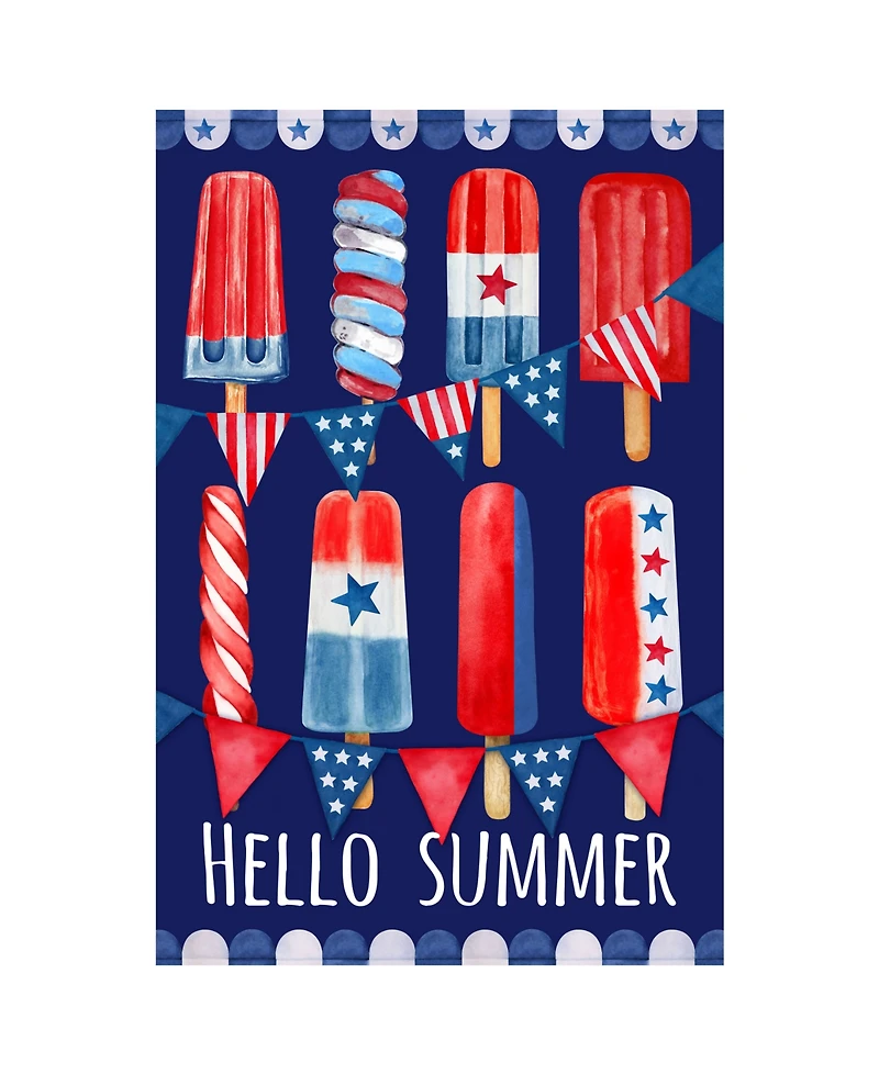 Northlight Hello Summer Popsicle Americana Garden Flag, 18" x 12.5"