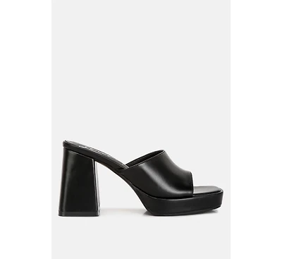 Flexes Flared Block Heel Sandals Women