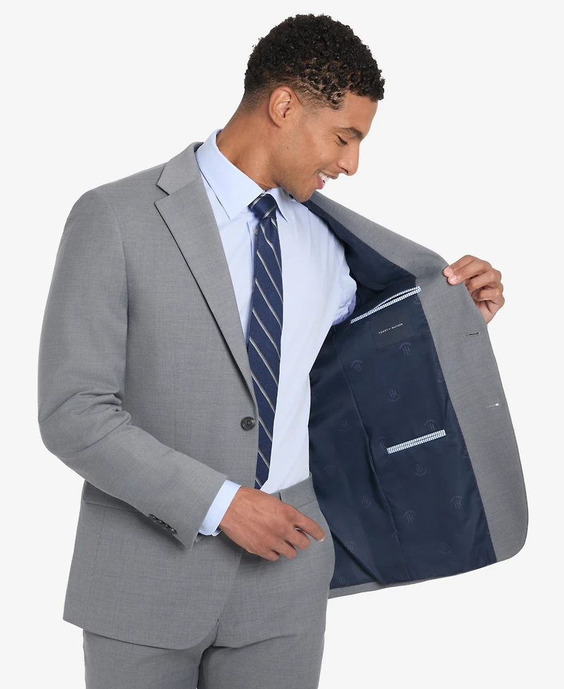 Tommy Hilfiger Men's Solid Pearl Grey Suit Separate Jacket