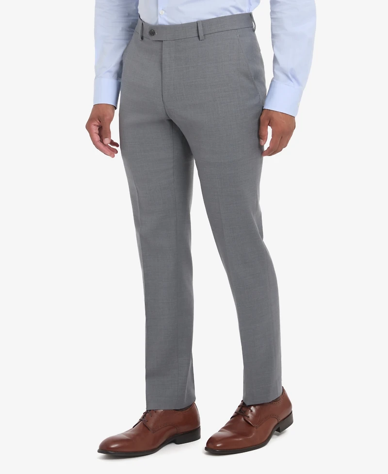 Tommy Hilfiger Men's Solid Pearl Grey Suit Separate Pants