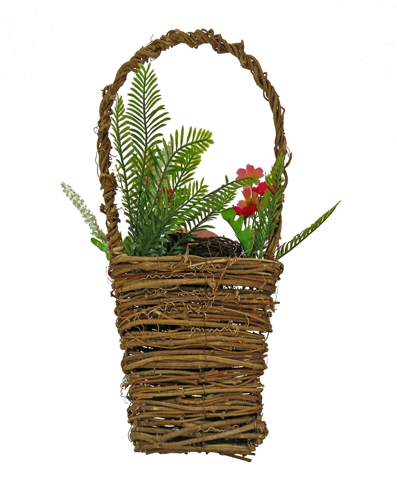 National Tree Company 15" Easter Floral Wall Basket