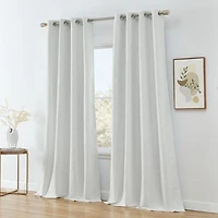 Camden Fashion 100 Blackout 2 Layer Winter Heat Blocking Thermal Insulated Energy Savings Window Curtain Drapery Grommet Panels For Office Bedroom Set Of 2