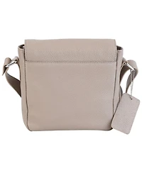 Mancini Pebbled Collection Page Leather Crossbody Bag