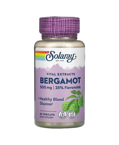 Solaray Vital Extracts Bergamot - 60 Vegcaps