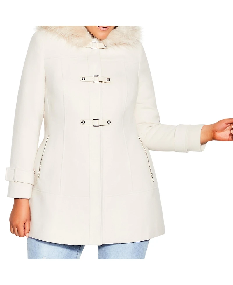 City Chic Plus Wonderwall Coat