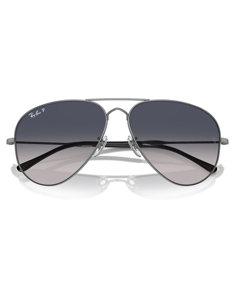 Ray-Ban Unisex Polarized Sunglasses, Old Aviator Rb3825