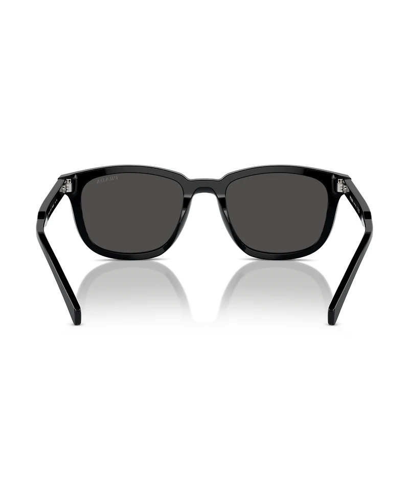 Prada Iconic Plaque Rectangular Men's Sunglasses