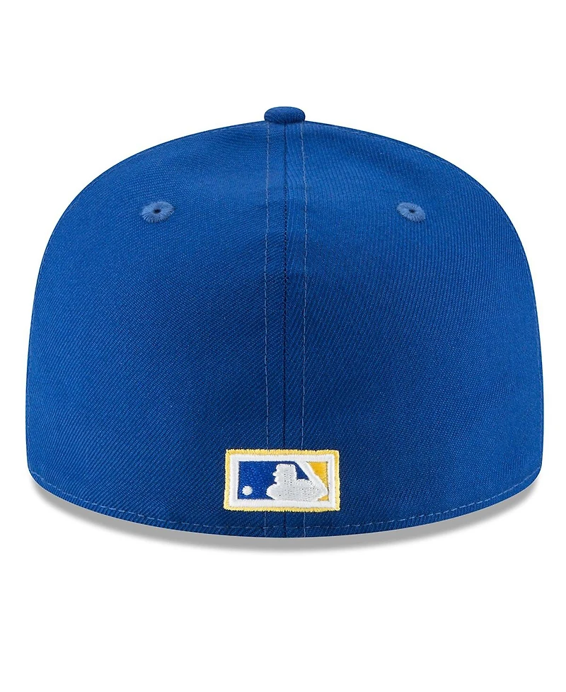 Men's New Era Blue Seattle Mariners Cooperstown Collection Wool 59FIFTY Fitted Hat