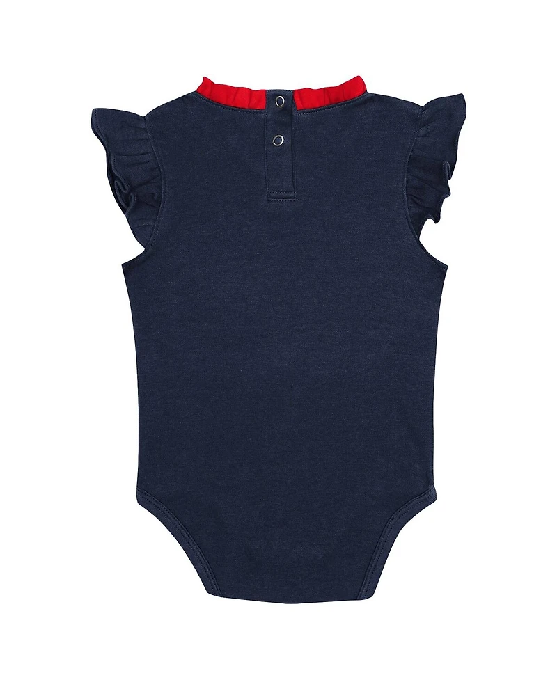 Baby Boys and Girls Fanatics Navy, Gray Atlanta Braves Two-Pack Fan Bodysuit Set