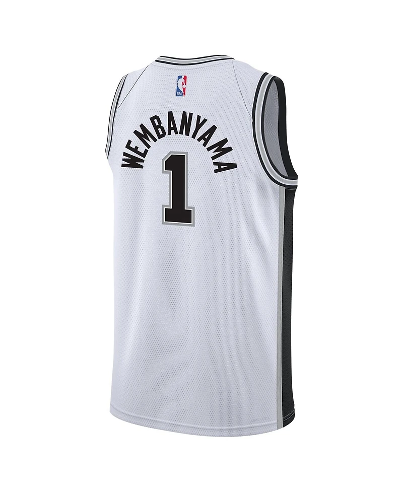 Big Boys Nike Victor Wembanyama White San Antonio Spurs Swingman Jersey - Association Edition