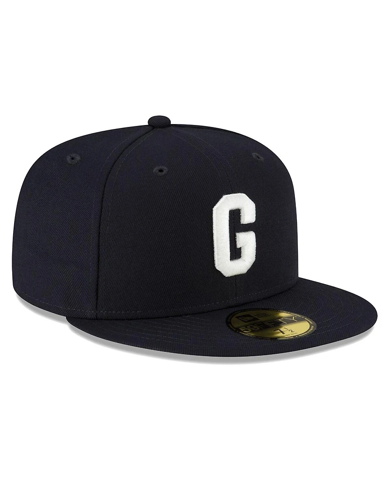 Men's New Era Navy Homestead Grays Turn Back The Clock 59FIFTY Fitted Hat