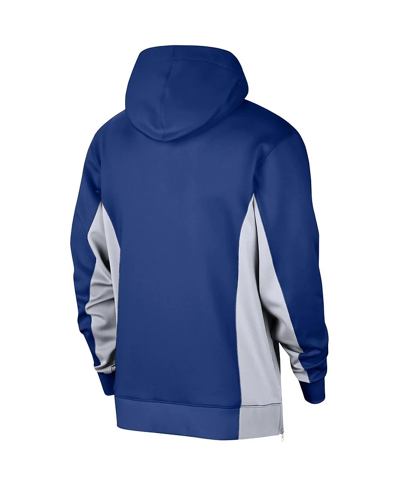 Men's Nike Royal Philadelphia 76ers 2023/24 Authentic Showtime Full-Zip Hoodie